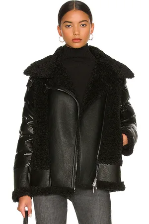 JOCELYN Faux Sherpa Moto Jacket