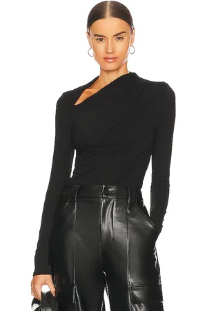 ENZA COSTA Lurex Jersey Slash Top