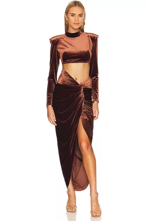 Bronx and Banco Cleopatra Velvet Set in - Brown. Size M (also in L, S, XS).
