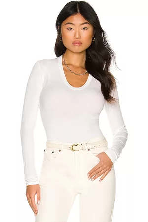 ENZA COSTA Rib Fitted Long Sleeve