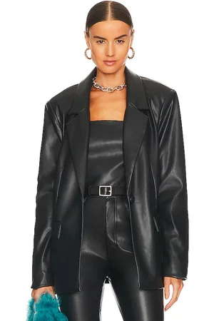 WeWoreWhat Faux Leather Blazer