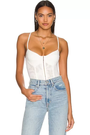 Free People Night Rhythm Corset Bodysuit