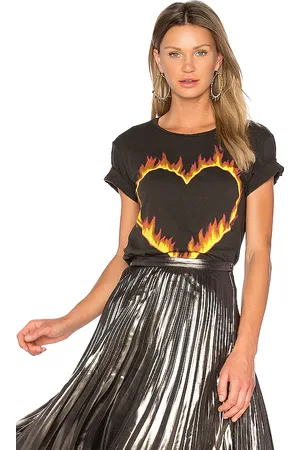 LAUREN MOSHI Croft Fire Heart Tee