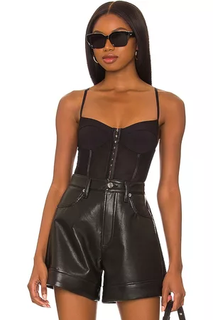 Free People Night Rhythm Corset Bodysuit