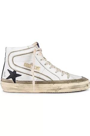 Golden Goose Slide Sneaker White Yellow Black & Taupe