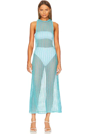 LPA Ryclen Open Knit Midi Dress