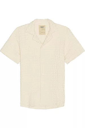 Oas Ecru Cuba Waffle Shirt