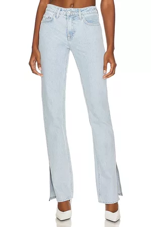 GRLFRND Hailey Low Rise Boot With Slit Hem