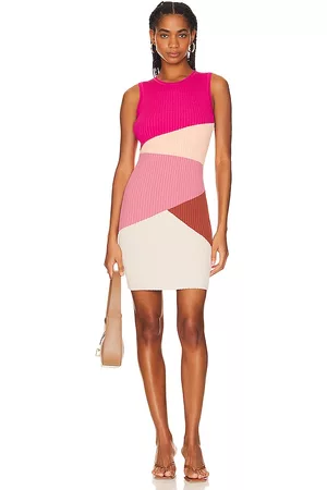 Minkpink Kobieta Sukienki Dzianinowe - Vita Knit Mini Dress in - Pink. Size L (also in S, XS, M, XL).