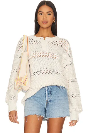Lovers And Friends Mara Henley Open Stitch Sweater