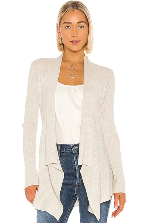AUTUMN CASHMERE Rib Drape Cardigan