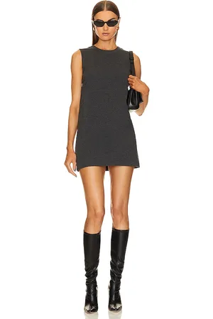 Norma Kamali Sleeveless Tailored Terry Mini Dress