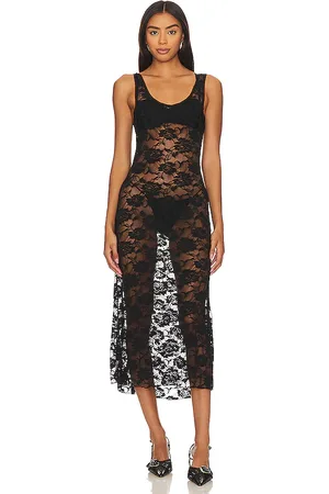 Indah Amara Lace Midi Dress