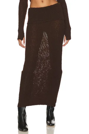 NBD Reece Fold Over Maxi Skirt