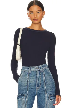 ENZA COSTA Silk Knit Long Sleeve Crew