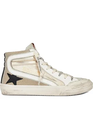 Golden Goose Slide Sneaker Platinum Gold Ice Black & White