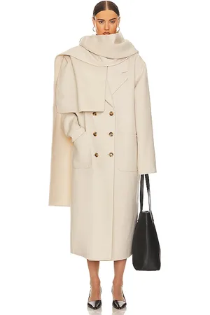 Helsa Oversized Coat With Detachable Scarf