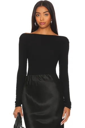 ENZA COSTA Silk Knit Boat Neck Top
