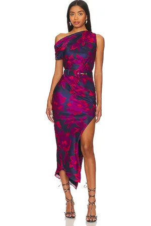 Nicholas Calantha Off Shoulder Midi Dress