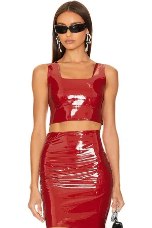 Commando Faux Patent Leather Crop Top