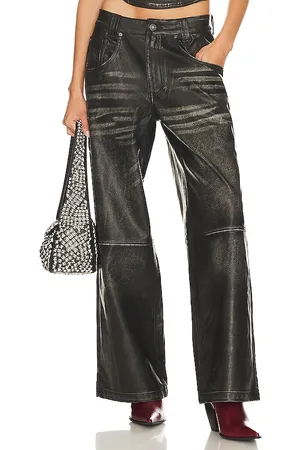 Jaded London Distressed Faux Leather Colossus Pant