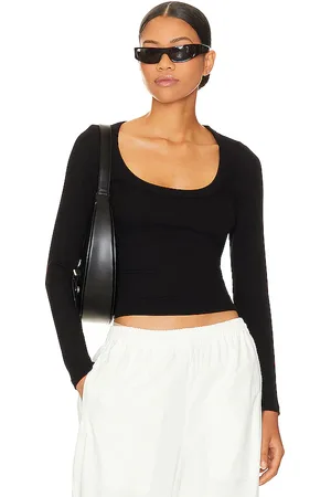 LnA Crown Scoop Long Sleeve Top