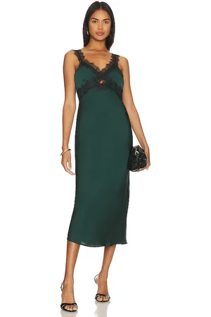 Minkpink Erin Lace Trim Midi Dress