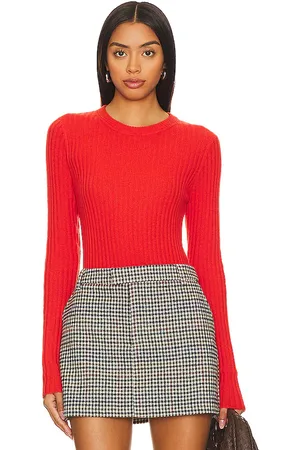 AUTUMN CASHMERE Rib Crew Neck Top