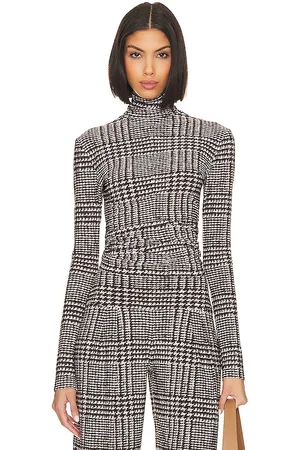 Norma Kamali Front Zip Slim Fit Turtle Top