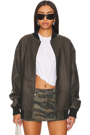 superdown Ariel Faux Leather Bomber