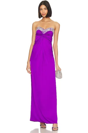 PATBO Hand-beaded Strapless Gown