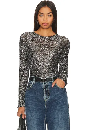 HAYLEY MENZIES Sequin Knit Top