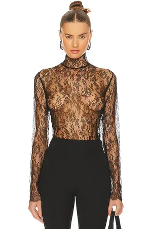 Kiki de Montparnasse All Over Lace Turtleneck Top
