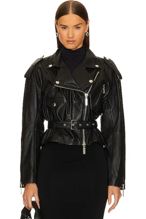 Camila Coelho Ambrosia Leather Moto Jacket