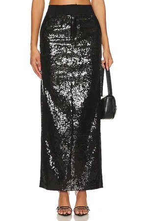Camila Coelho Venning Sequin Maxi Skirt