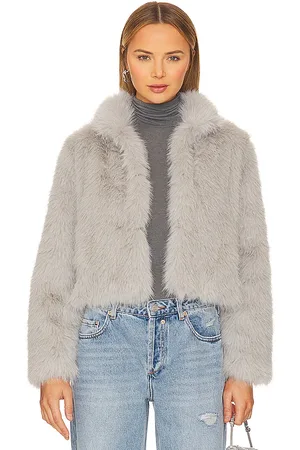 Adrienne Landau Faux Fox Fur Jacket