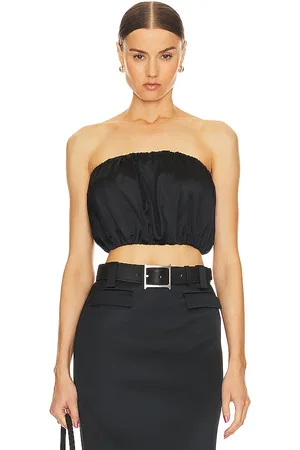 Helsa Heavy Satin Bubble Top
