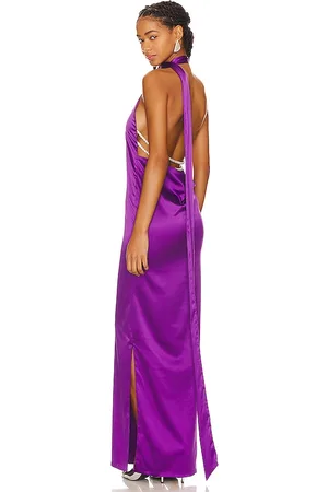 Khanums Kara Pearl Trim Maxi Dress
