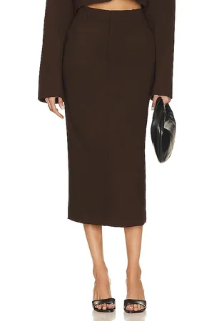 GRLFRND The Trouser Midi Skirt
