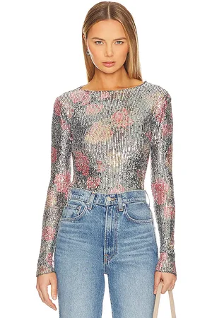 Free People X Intimately FP Printed Gold Rush Long Sleeve In