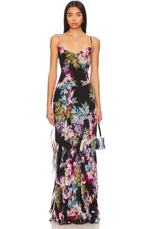 Nicholas Kamila Ruffle Cowl Gown