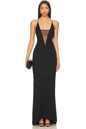 The Sei Plunge Gown With Mesh