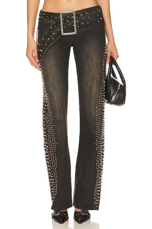 Jaded London Studded Low Rise Jeans