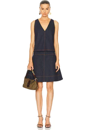 SIEDRES Fendi Denim Dress & Vest Set