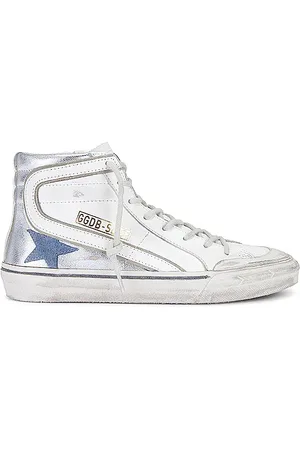 Golden Goose Slide Penstar Sneaker White Silver Light Blue & Ice