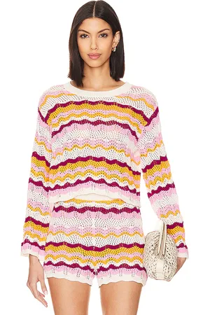 L*Space X Revolve Sun Ray Sweater Peony Tamarind & Berry Multi