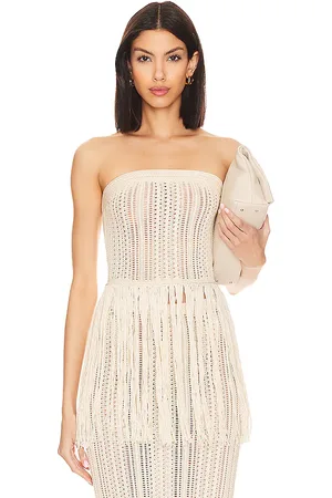 Tularosa Celestie Fringe Tube Top