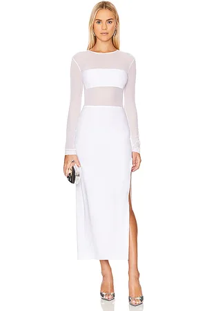 Norma Kamali Dash Dash Side Slit Gown