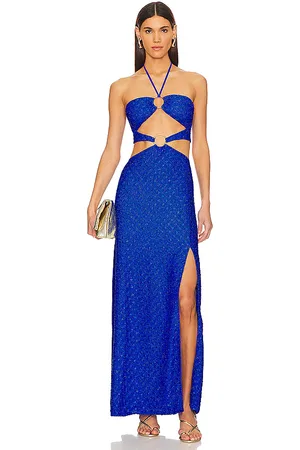 Luli Fama Brilla Double Loop Long Dress