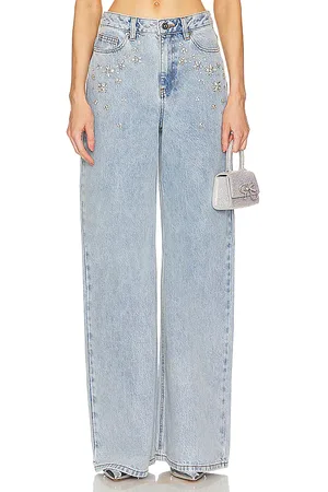 Self-Portrait Embellished Wide Leg